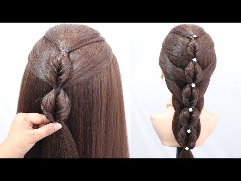 Amazing ponytail hairstyle for birthday girl | new hairstyle for party | Easy hairstyle for girls