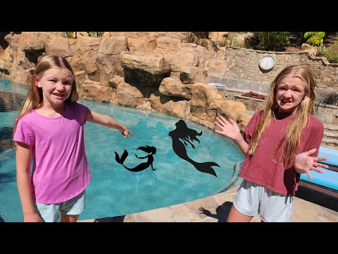 We Find Mermaids in our Pool!!