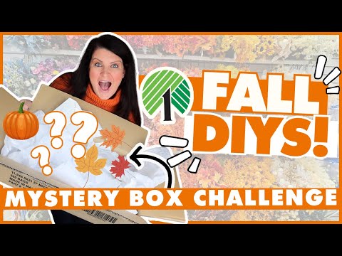 NEW Dollar Tree Fall & Halloween DIY Decor Ideas! | Mystery Box Challenge 📦