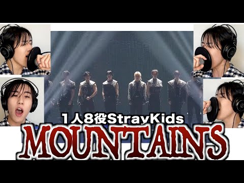 StrayKidsのMOUNTAINSを1人8役で歌ってみた結果www