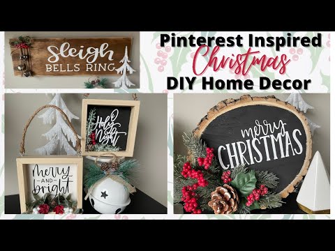 How to create High End Pinterest inspired Christmas DIYs | Cricut Christmas Projects #cricutmade