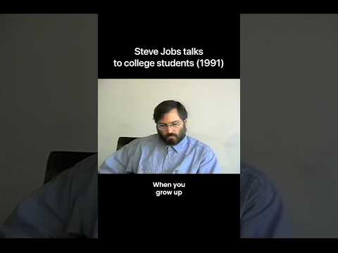 Steve Jobs advice to college students (1991)