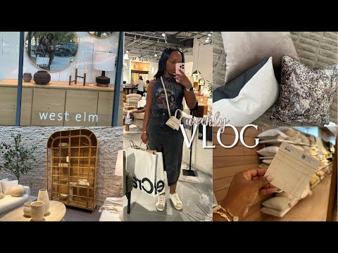 VLOG| HAIR APPT, NEW RUG, HOME SHOPPING - CRATE & BARREL & WEST ELM, BAKING, HOME PLANS & MORE