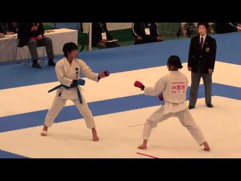 女子個人組手一回戦　染谷香予選手(埼玉)vs吉井苑香選手(大阪)2.m2ts