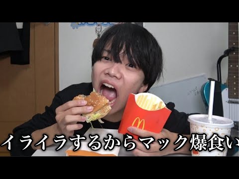 最近忙しすぎてイライラするからマック食べながらキレる