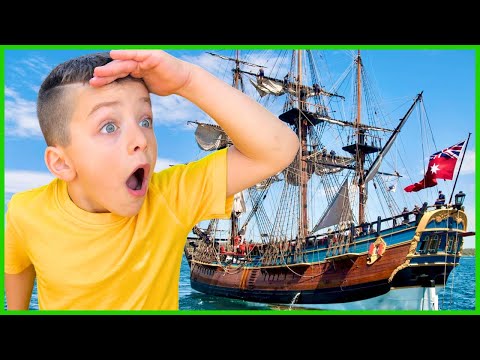 Boats for Kids ⛴️ Boat Adventure on Captain James Cook's Endeavour  ⛵️ Ships for Kids