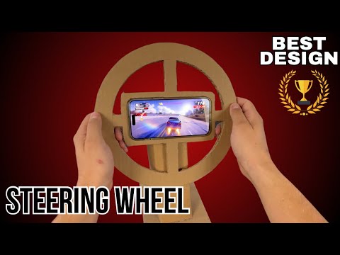 DIY Cardboard Racing Wheel for Phone Games | Check Out My New Channel Rick Creative