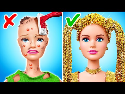 This Dirty Doll Needs Total Makeover! Beauty Hacks for Barbie Dolls