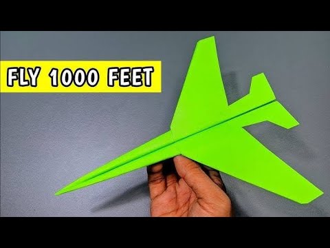 How to Make the Ultimate Paper Airplane: Flies Over 3000 Feet! Step-by-Step Guide"