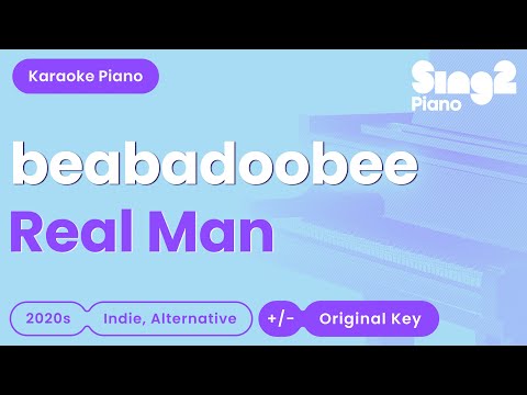 beabadoobee - Real Man (Piano Karaoke)