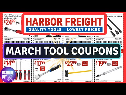 Harbor Freight Tools March Spring Coupons and FREE Tool Giveaway!