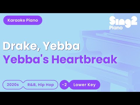 Drake, Yebba - Yebba's Heartbreak (Lower Key) Piano Karaoke