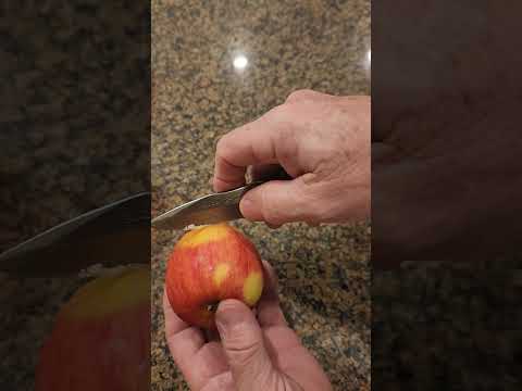 Wax fire starting helper from an Apple scrape, smear and light easy fire making tool #makingfire