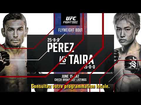 Bande-annonce de l'UFC Vegas 93 : Perez vs Taira (0:30)