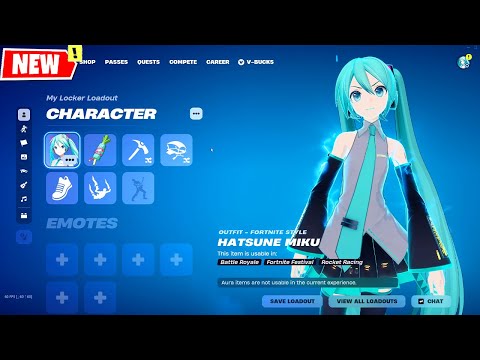 HATSUNE MIKU Fortnite Early Re-Creation