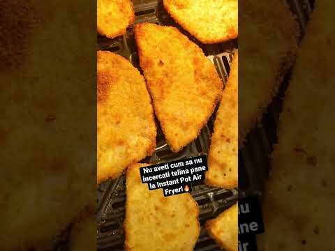 Telina pane @ Instant Pot Air Fryer - 190 grade, functia Air Fry, 11 minute (telina prefiarta)🫠