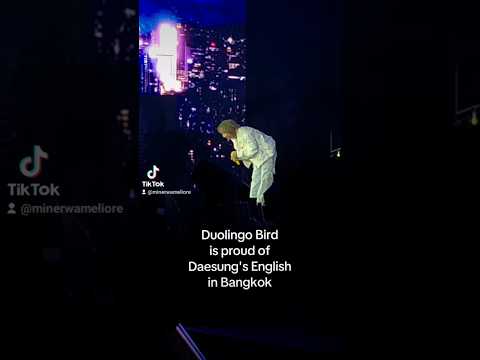 Daesung speaking Thai & English is so good! Thank you, Duolingo 🐯👑 bangkok 강대성 빅뱅 bigbang vip #short