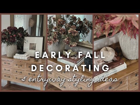 Early Fall Decorating | 5 entryway styling ideas