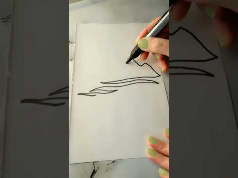 Continues line drawing tutorial #drawing #trending #shorts #viralshort