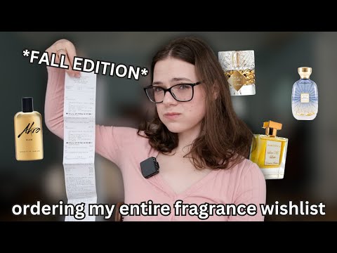 trying my entire fragrance wishlist *fall edition*