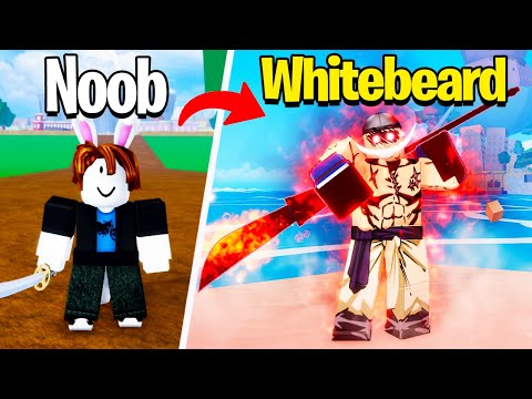 Upgrading NOOB to GOD Whitebeard in Blox fruits