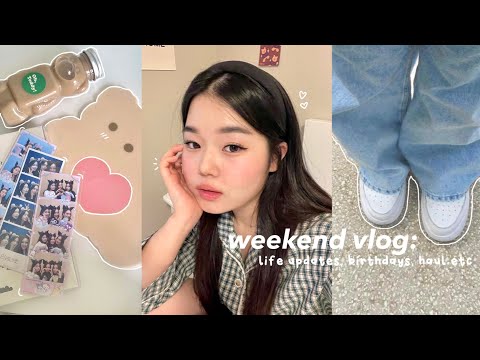 weekend vlog🧸: 5:00am mornings, Korea haul, life updates, etc..