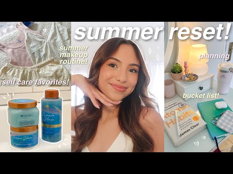 SUMMER RESET! 🌷 vision board, bucket list, closet cleanout, etc