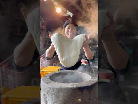 Japanese traditional mochi pounding