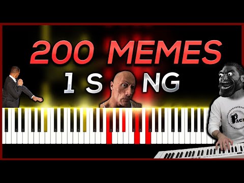 200 MEMES in 1 SONG | PIANO TUTORIAL