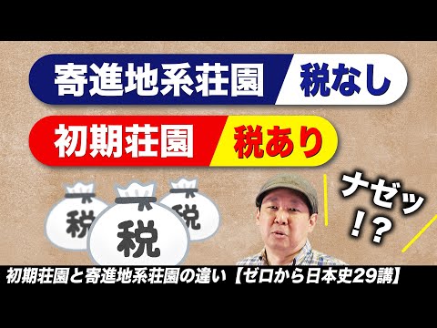 古代土地制度の変遷⑤初期荘園と寄進地系荘園の違い【ゼロから日本史29講】