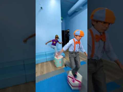 Blippi kids playground challenge! FLOOR IS LAVA! #kids #shorts