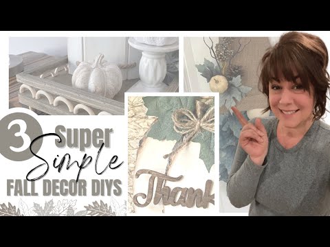 3 Super *SIMPLE* Fall Decor DIYs | Fall Gnome Wreath DIY