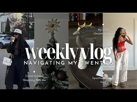 VLOG: Apartment Decor Haul| Holiday Shop With Me| My Cozy Christmas Decor  | Content Creator Rant