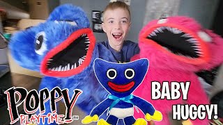 Unboxing Huggy Wuggy & Kissy Missy Hand Puppets & Baby Huggy Plush!