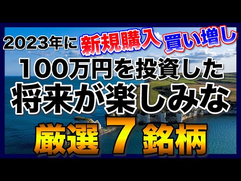 【高配当株】約100万円を投資した将来が楽しみな企業【厳選7銘柄】