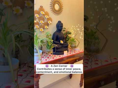 Create a peaceful zen corner at home #creator #ytshorts #diycrafts #diyideas #handmade #garden #home