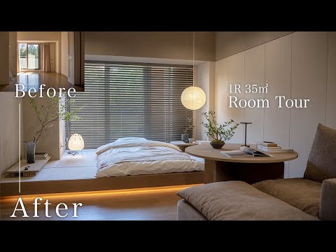 Room Tour]Full renovation of an existing condominium by an architect / interior design / Japandi/