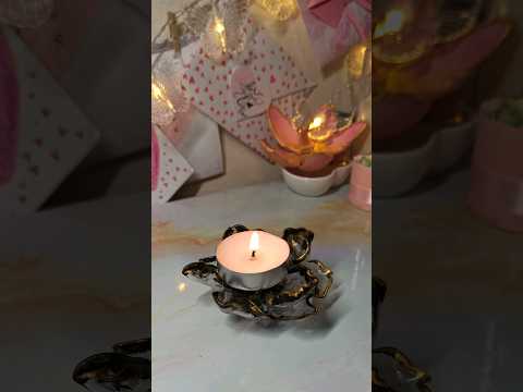 DIY Easy candle holder 🤍🕯️ #diy #shorts #craft #handmade #craftideas #creative #recycle #upcycling