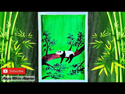 How to DRAW a Cute PANDA DRAWING easy | Arts With Arpan