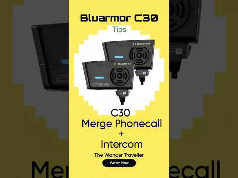 📞 Merge Calls with Intercom on BluArmor C30! 🏍️🎧 #Shorts