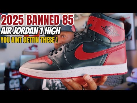 NEW IMAGINES OF THE AIR JORDAN 1 HIGH 85  BANNED BRED SUPER LIMITED $250 !! YOU AINT GETTIN THESE 😤