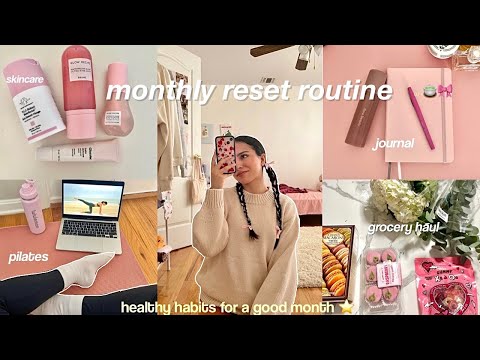 getting my life together vlog 🧺monthly reset, self care, pilates