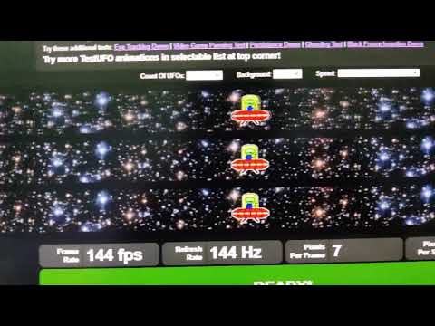 Dell S2721DGF 144Hz Extreme Response Time UFO Test