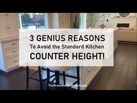 Kitchen Countertop Height: 3 Genius Reasons to Avoid The Standard Measurements!