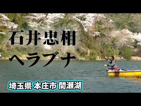 石井忠相のヘラブナ釣り。春の間瀬湖を長竿で堪能する 2/2 『ヘラブナギャラリー 石井忠相×春到来 間瀬湖の桜に酔いしれる』【釣りビジョン】