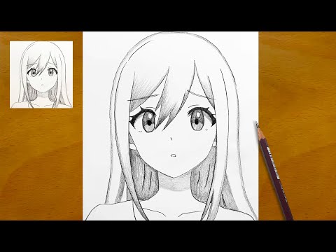 How to Draw a Beautiful Anime Girl || Easy Step-by-Step Sketching Tutorial