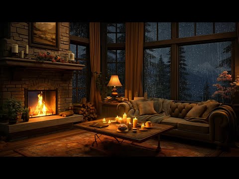 Forest Jazz Ambience 🌿 Relaxing Music & Cozy Cabin Vibes for Reading & Unwind