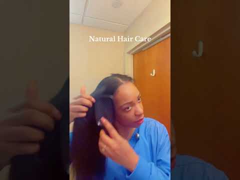 Natural Healthy Hair #hairtok #haircare #fyp #naturalhairtiktok #blowouthair #onthisday #unbrush