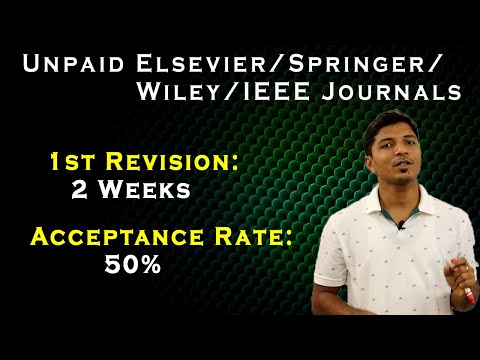 Unpaid Elsevier/Springer/Wiley/IEEE Journals II High Acceptance Rate II Journal Finder