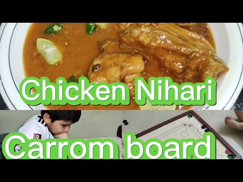 Sana aur Ayyan ne first time khela carrom board|Chicken Nihari Delhi style|@hinakhanvlogs18